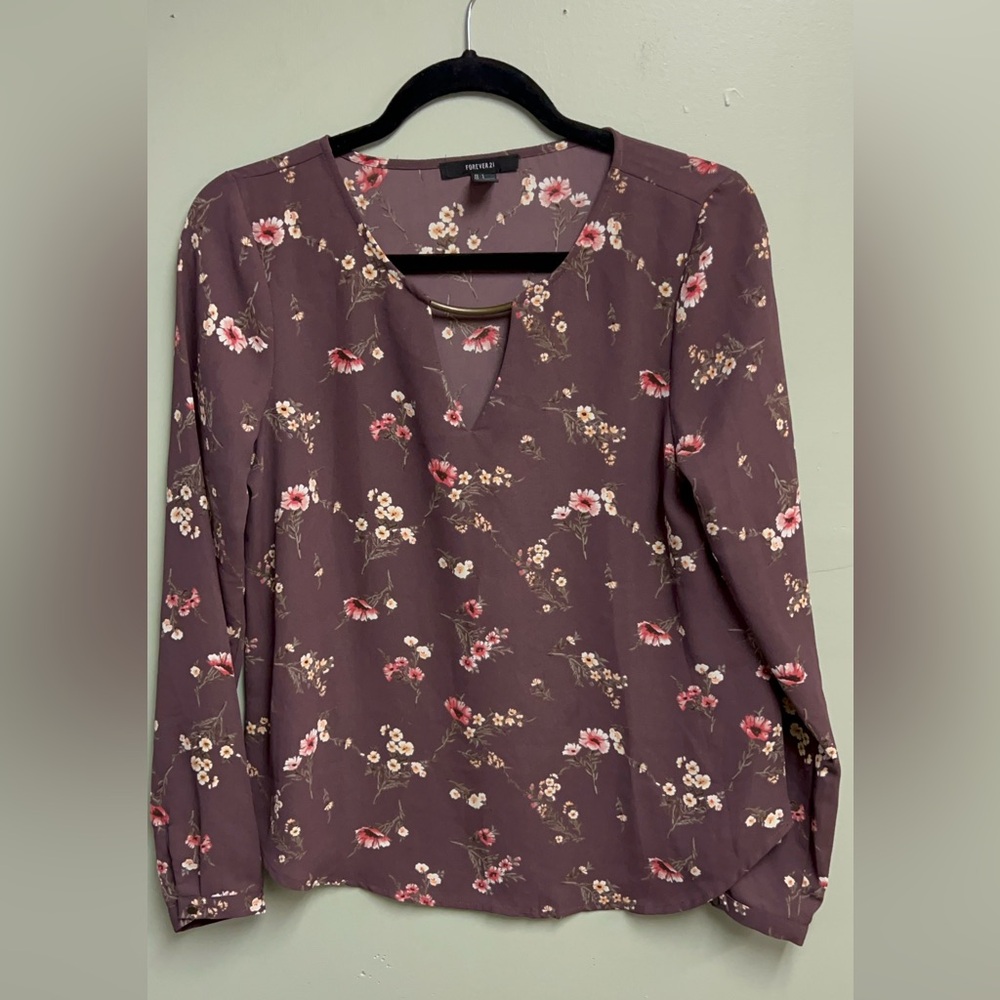 Floral V-Neck Blouse